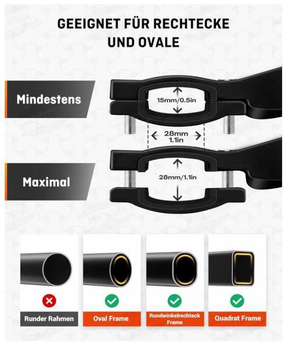 Regulowana stopka rowerowa do rowerów 24-28" HENMI