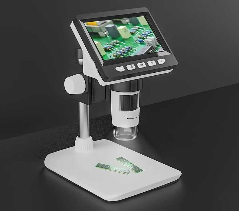 Цифровой микроскоп 4.3 дюйма 1080P, 50-1000x для пайки и ремонта