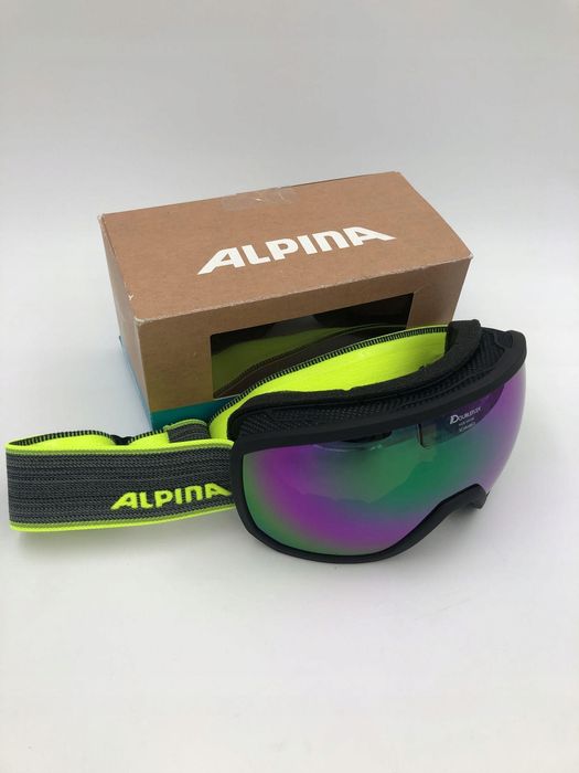 Gogle narciarskie Alpina Scarabeo Q-Lite UV OTG czarne unisex
