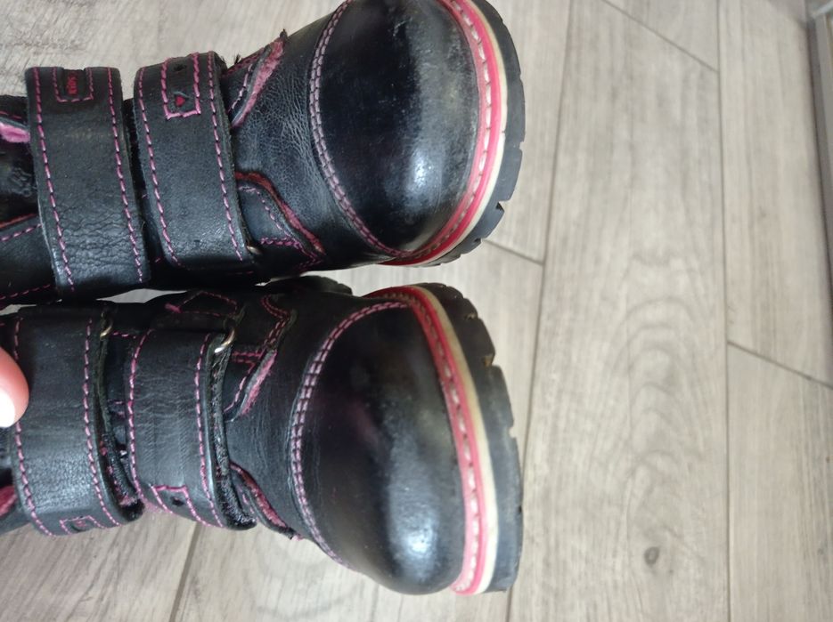 Дитячі зимові черевики, чоботи для дівчинки, Lasocki, чорні,  22 р.