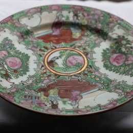 Prato fabricado em Macau c/selo original *