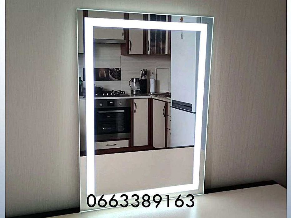 Дзеркало з LED підсвіткою в ванну кімнату Зеркало с подсветкой в рамке