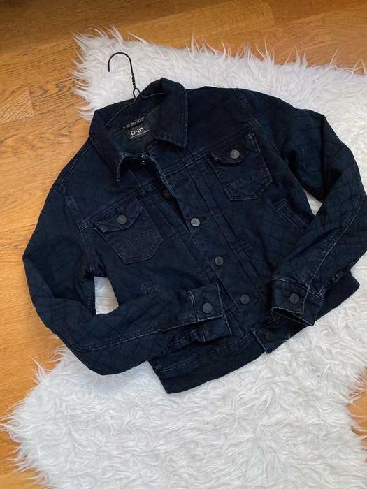Ciemnogranatowa czarna kurtka jeansowa dżinsowa rozmiar XS krótka