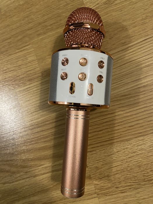 Новий Bluetooth караоке-мікрофон колонка Rose Gold”.