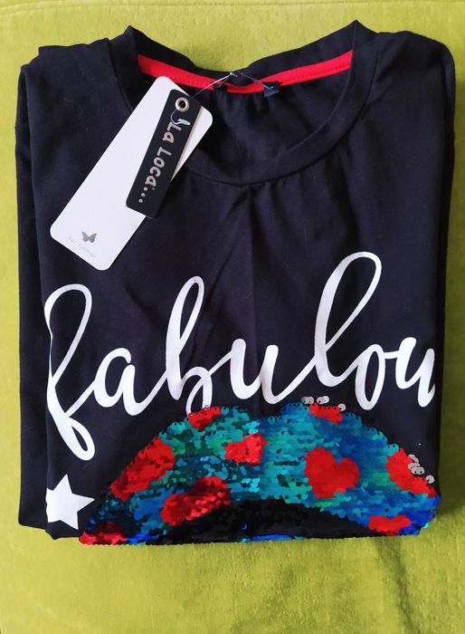 Bluzka, bluza z długim rękawem 152, nowa z metką