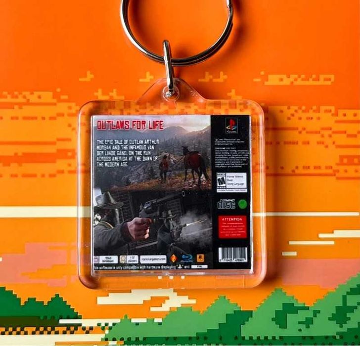 Brelok Red Dead Redemption 2 - mini okładka PS4