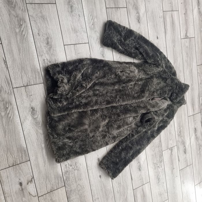 Sztuczne futerko brązowo szare ,rozmiar M