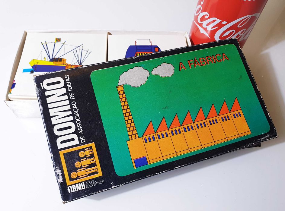 Antigo Jogo de Dominó "A Fábrica" ~ da Firmo ~ Completo ~ Anos 80