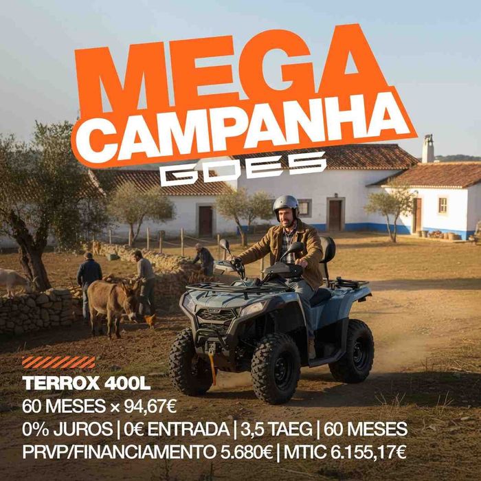 Goes Terrox 400L (FINANCIAMENTO 0% JUROS)