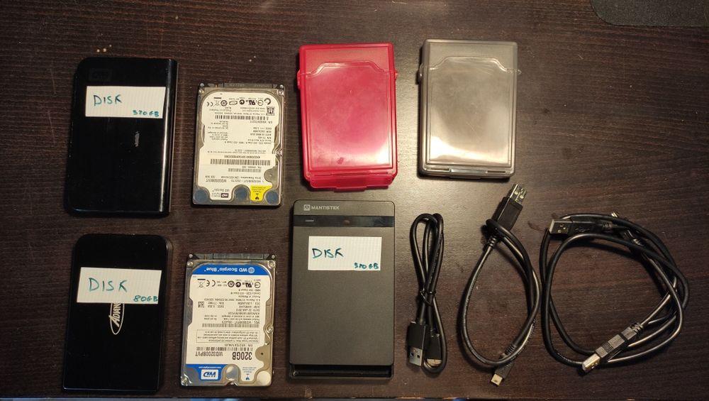 Conjunto de 4 discos externos + Extras