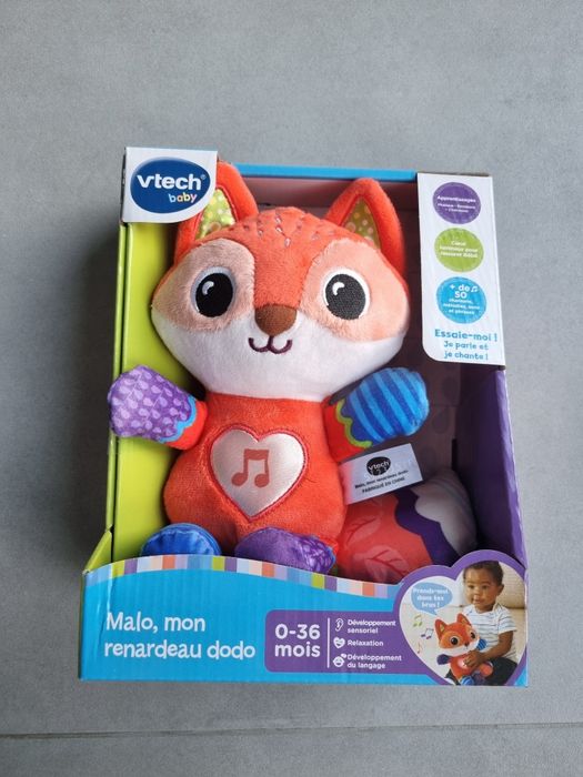 Lis Pluszak interaktywny śpiący lis szumiś Malo Vtech