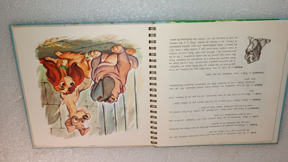 Raro Walt Disney A Dama e o Vagabundo Livro e Vinil Anos 50