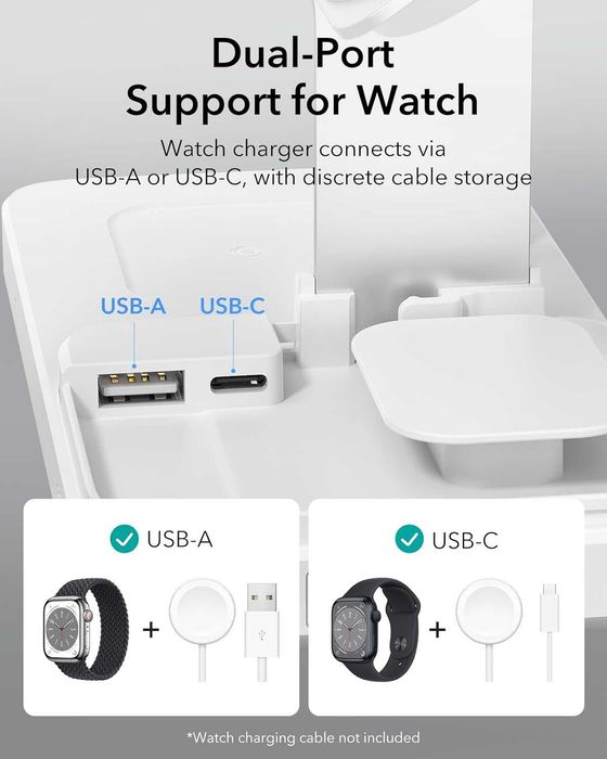 stacja ładująca 5w1 esr 65w do iphone biała