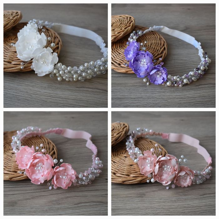 Обруч  обідок для дівчинки, український віночок на голову, повязка на