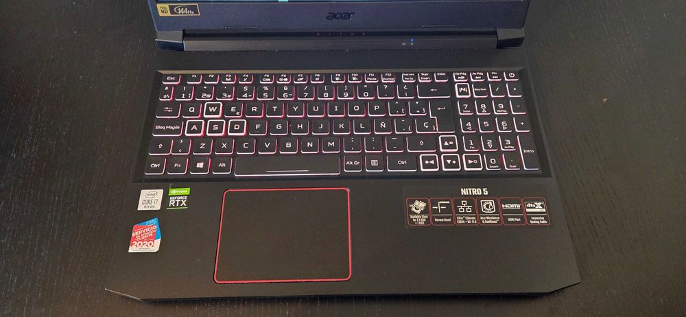 Portátil Gaming Acer Nitro 5 i7‑10750H RTX 2060 16GB RAM SSD 1TB Caixa