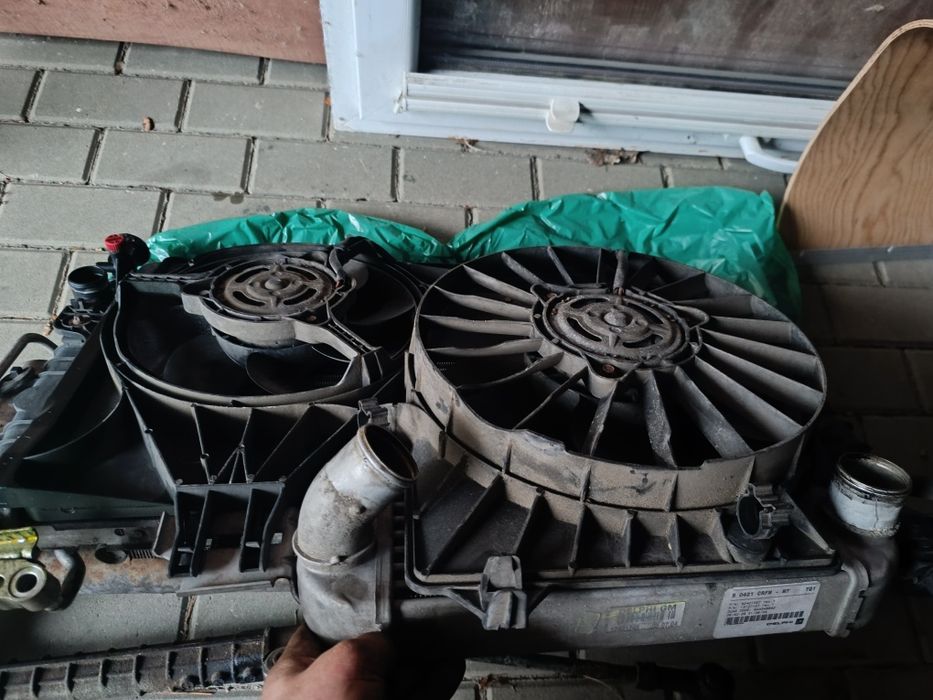 Meriva a 1.7 dti komplet chłodnic intercooler