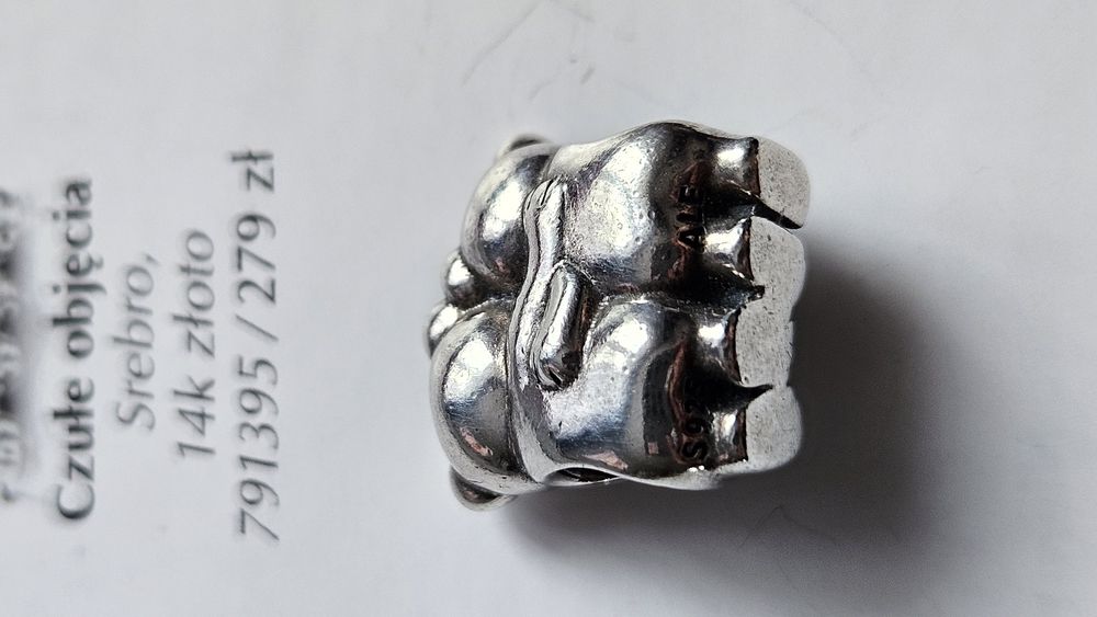 Pandora Charms "czułe objęcia" srebro/złoto
