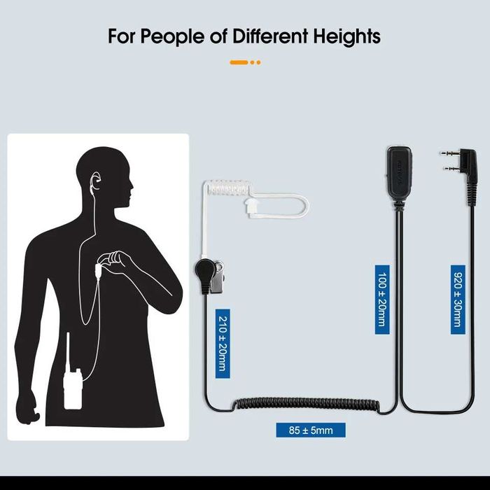 ••• PTT Гарнитура для Рации Baofeng | Наушник К Радиостанции Quansheng