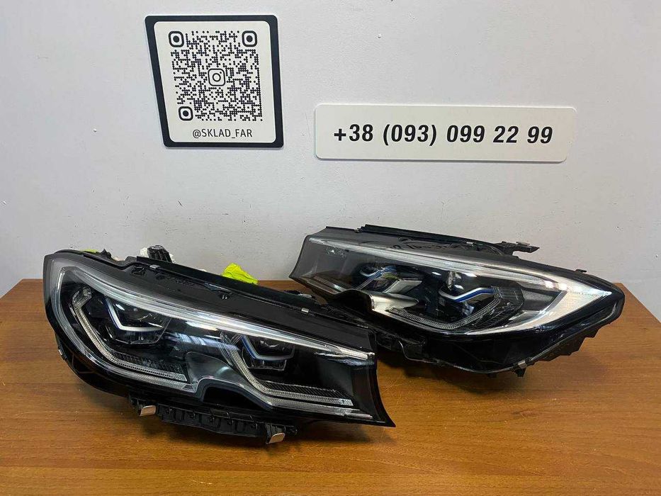 Фара фари оптика BMW 3 G20 G21 БМВ г20 лазер laser оригінал tradein