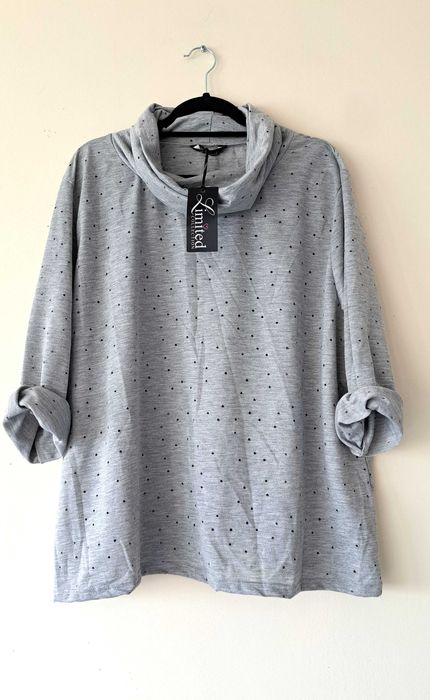 Nowa, dzianinowa tunika w dziurki rozm 52/54