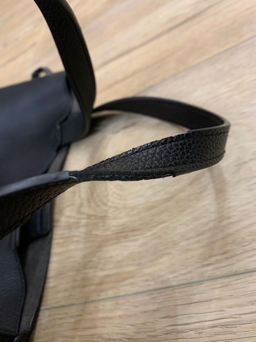 Czarna damska skórzana torebka shopper A4 na ramię Ochnik