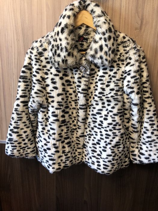 Леопардова еко-шубка