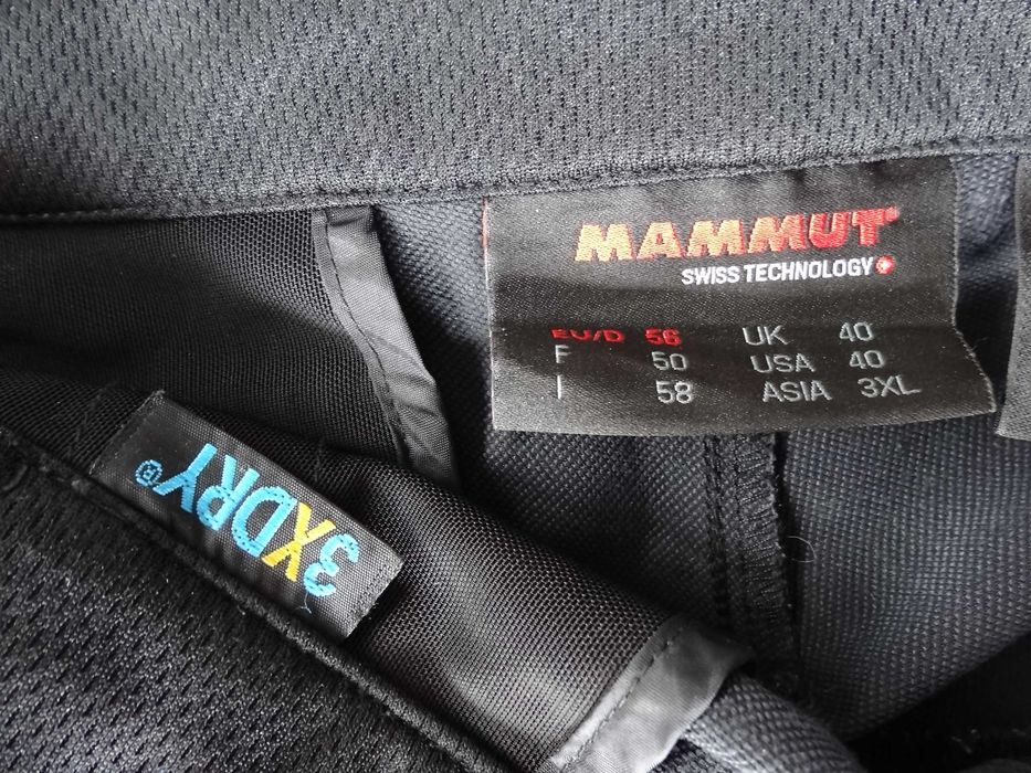 Spodnie MAMMUT roz XL /56/ Trekkingowe 3XDRY