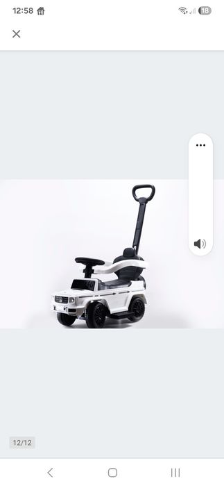 Jeździj pchacz chodzik MERCEDES AUTKO gumowe.goła