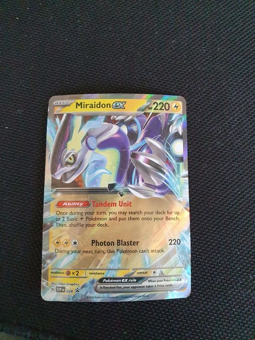 Miraidon ex karta Pokemon
