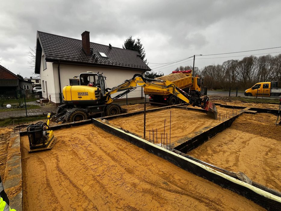 Usługi Koparką Wacker Neuson EW100 i ładowarka teleskopowa Manitou 634