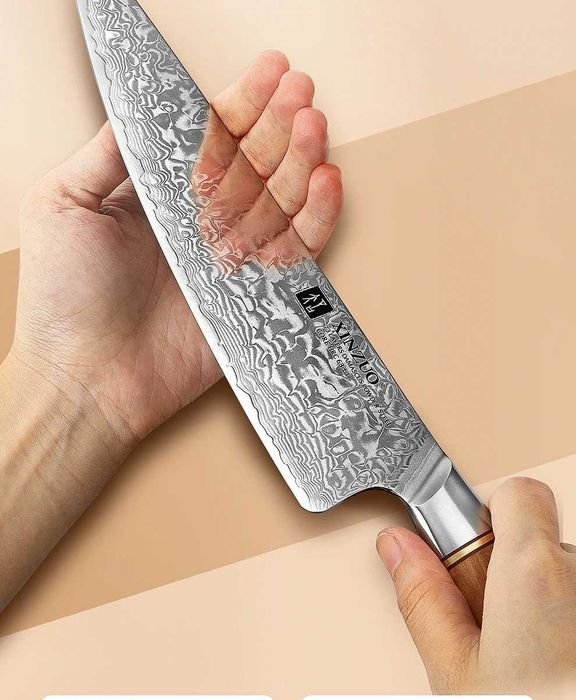 XINZUO 8,5 " шеф-ніж 73 шари дамаської сталі