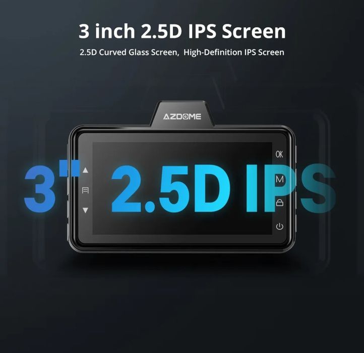 Câmara de gravação automóvel Dashcam Dual FullHD azdome M01 pro NOVO