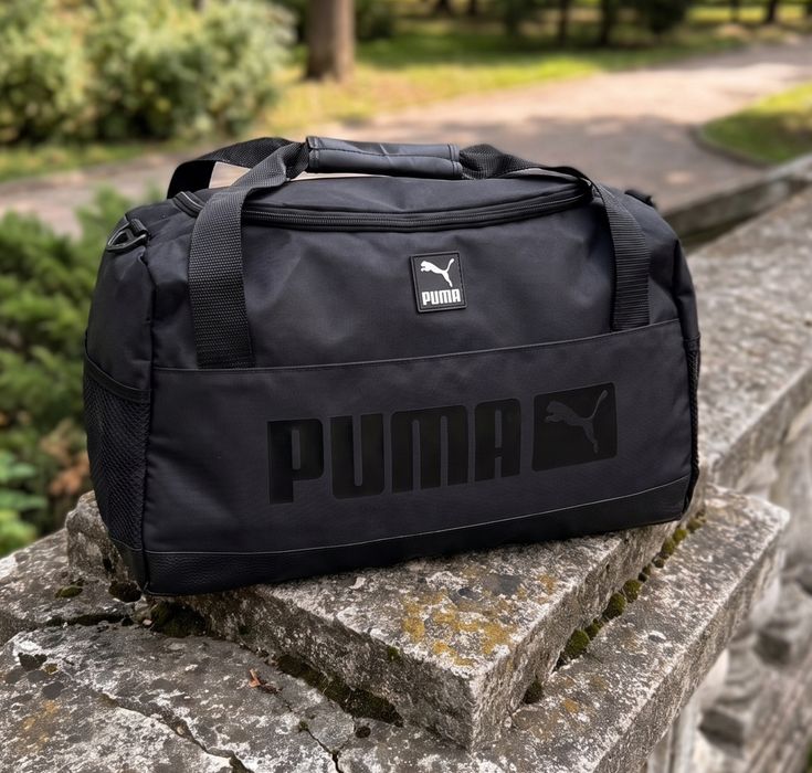 Спортивная дорожная черная сумка Puma / сумка мужская в спортзал