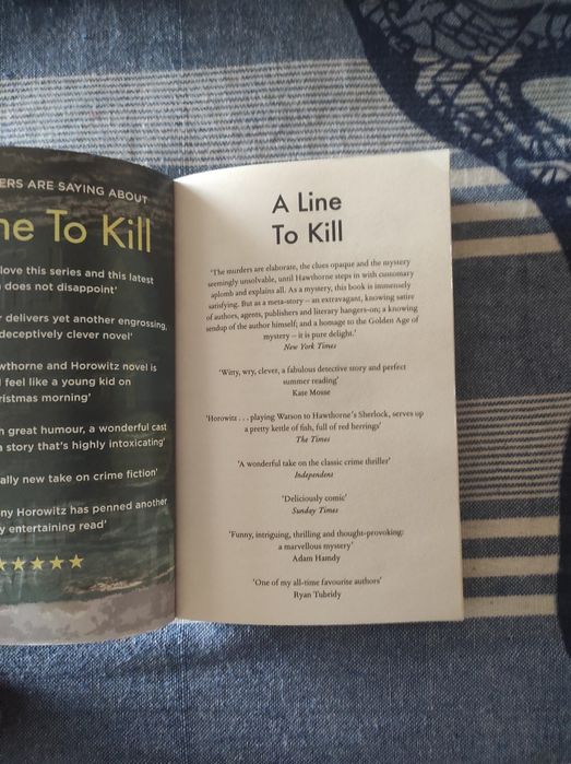 A Line to Kill de Anthony Horowitz NOVO
