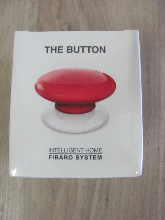 2 Kontrolery FIBARO FGPB-101-3 ZW5 The Button wewnętrzny Czerwony