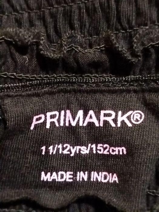 Черный топ жатка открытые плечи Primark