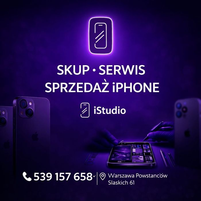 Skup Serwis iPhone Warszawa iStudio – każdy model każdy stan, GOTÓWKA!