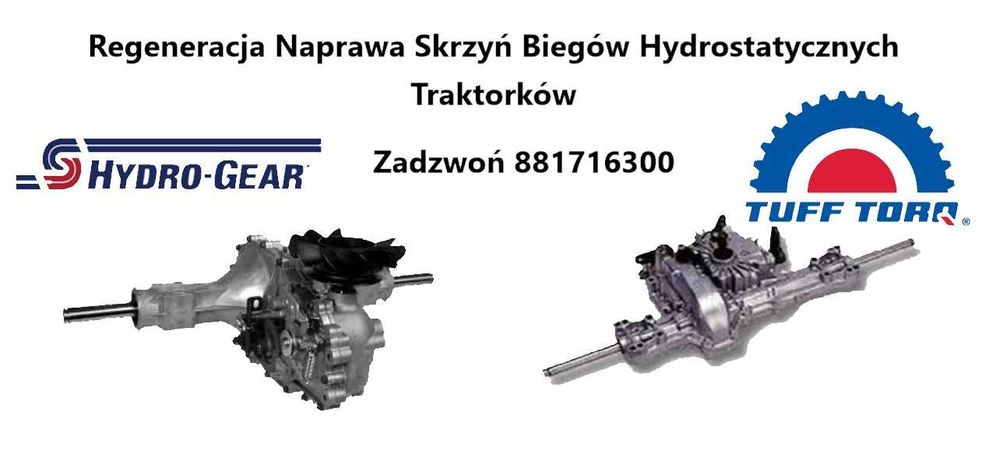 Skrzynia Hydro Regeneracja Naprawa Hydro-Gear i Tuff Torq k46 k57 k62
