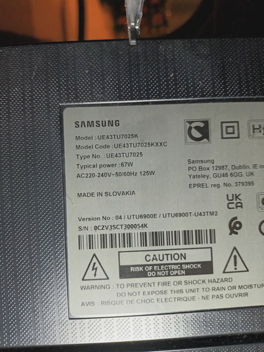 Placa+altifalantes+WiFi de TV smart Samsung 43"-