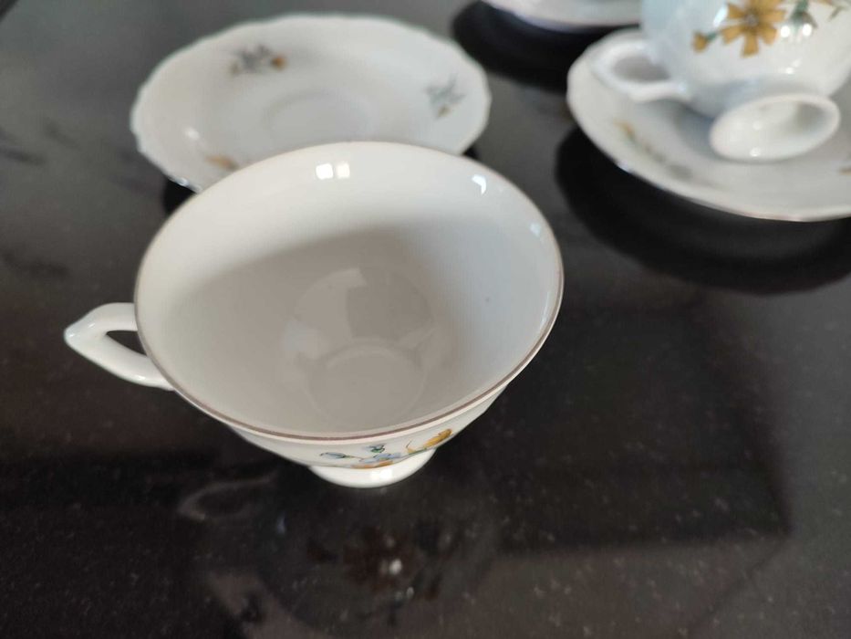 Zestaw kawowy, porcelana Wałbrzych