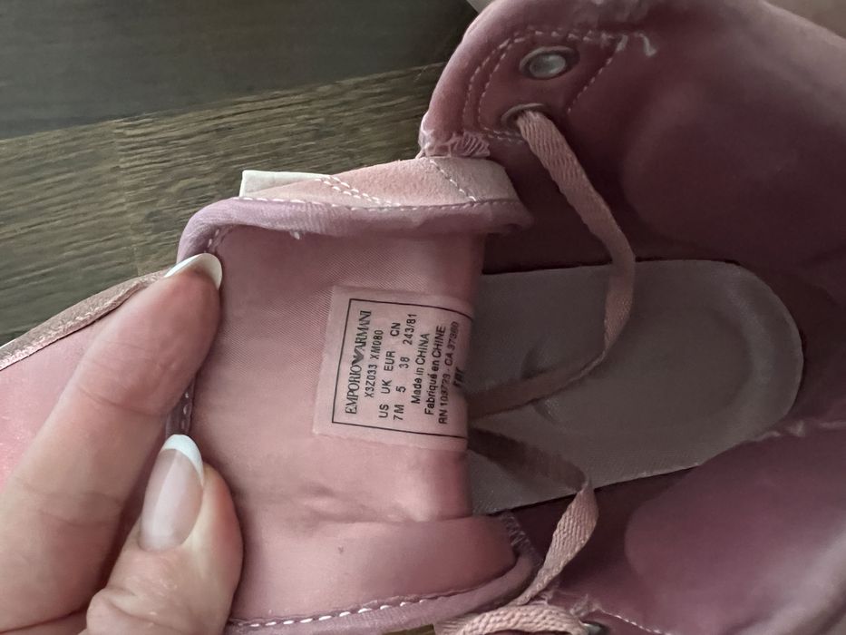 Кроссовки высокие Emporio Armani оригинал