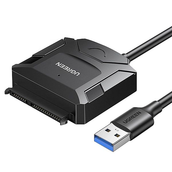 Ugreen kabel adapter do dysku 2.5'' / 3.5'' (USB-A 3.0 - SATA) czarny
