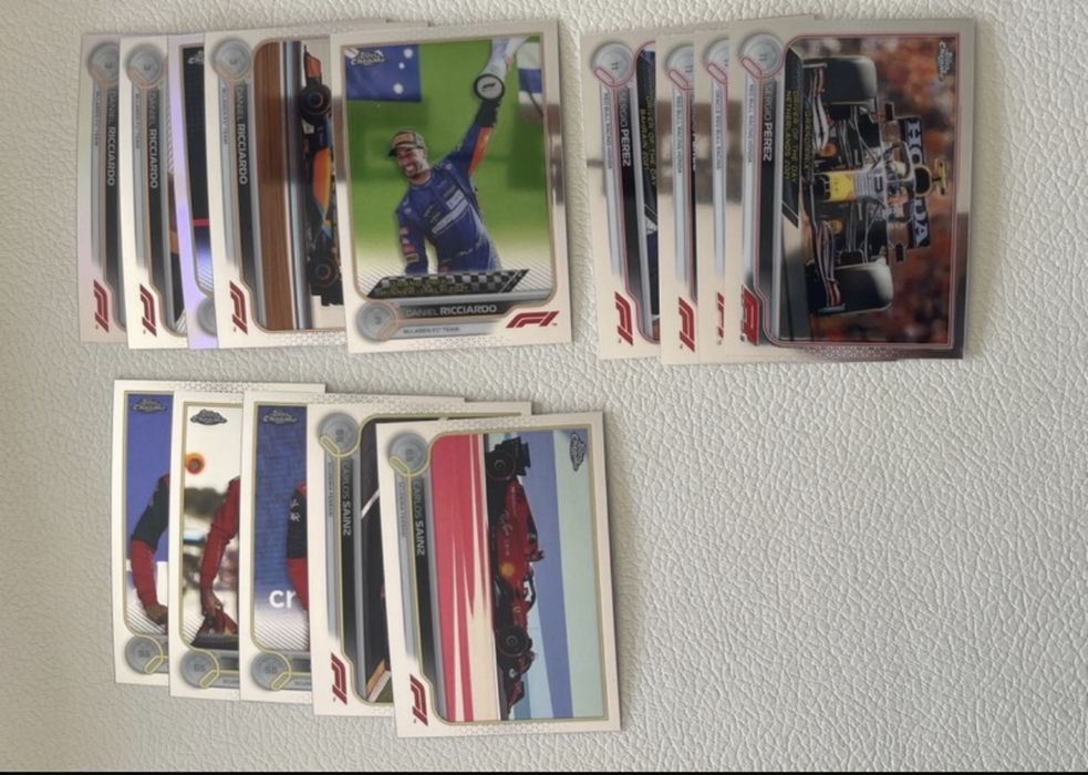 Lote de 122 cartas Topps F1 Chrome 2022