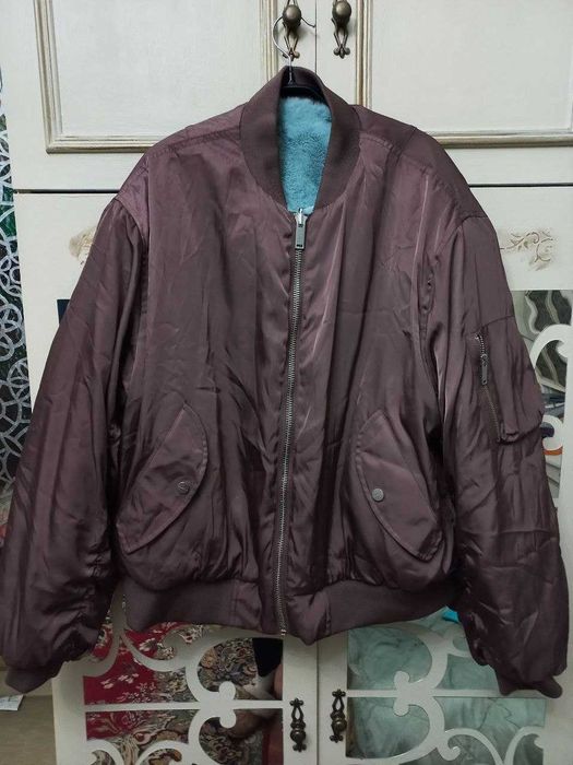 Двостороння куртка-бомбер-шубка Rino&Pelle р.М оверсайз
нова