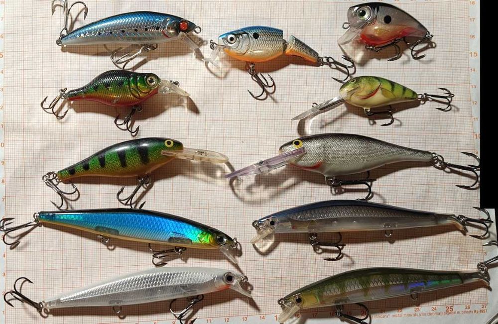 A. Zestaw Rapala, Spro, SG, Stare Salmo - same łowne modele