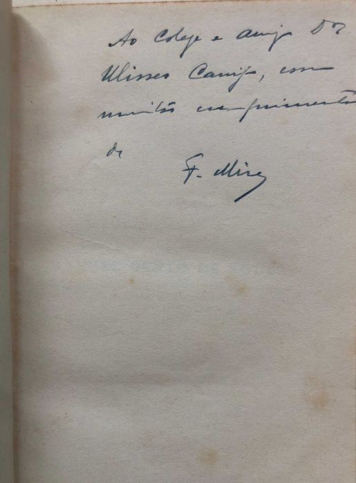 Manuel Bento de Sousa - Ferreira de Mira - Dedic: a Dr. Ulisses Canijo