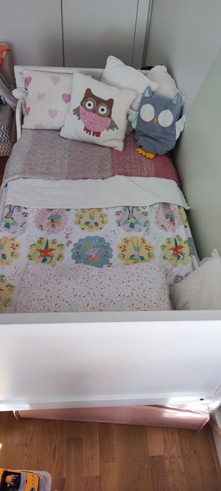 Cama para criança extensível com colchão