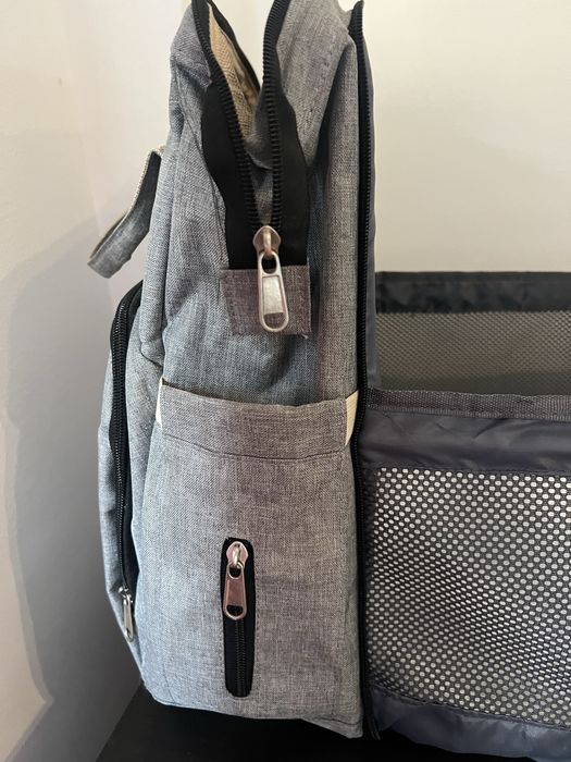 Mochila de bebe com muda fralda/cama