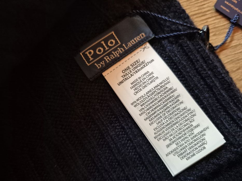 Czapka Szalik Rękawiczki Zestaw Komplet Ralph Lauren