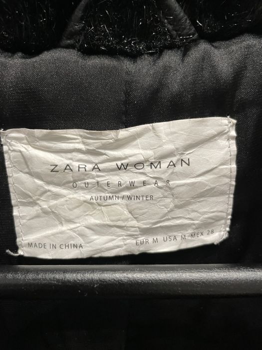 Zara Futerko futro sztuczne M/38 czarne